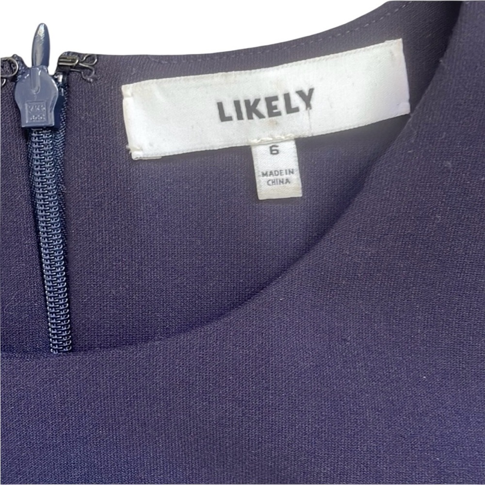 Likely Navy Short Sleeve Fit & Flare Dress | Size 6 excellent condition - Picture 5 of 7